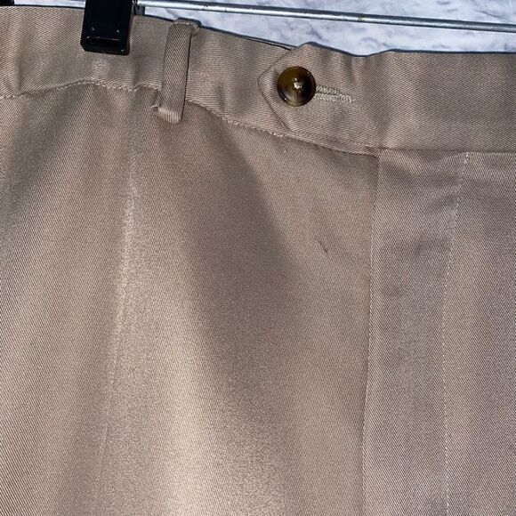 Roundtree & Yorke easy care flat front dress pants tan sz 42/30 - Picture 5 of 12